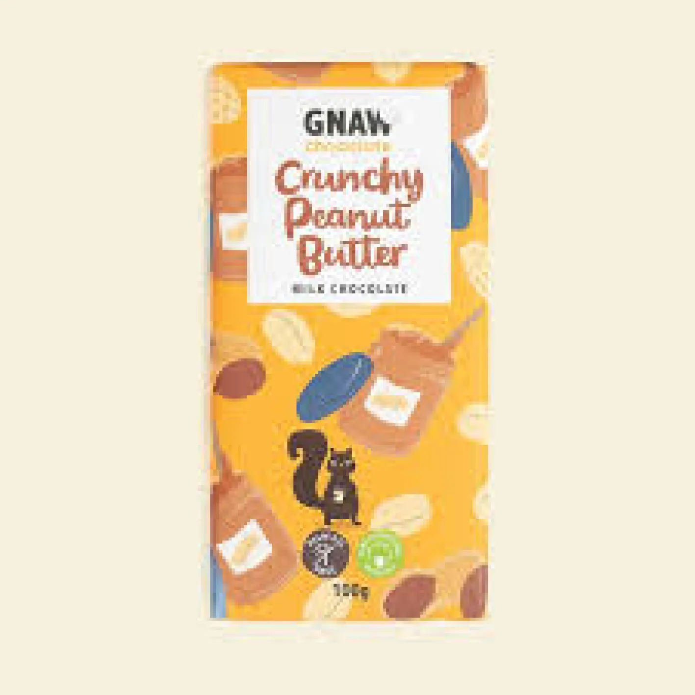 Gnaw Chocolate Crunchy Peanut Butter Chocolate Bar