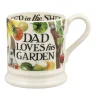Emma Bridgewater Dad Loves His Garden 1/2 Pint Mug