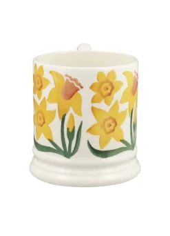 Emma Bridgewater Daffodil Hand-Stamped 1/2 Pint Mug