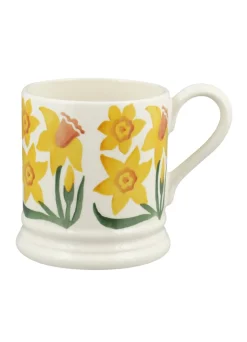 Emma Bridgewater Daffodil Hand-Stamped 1/2 Pint Mug