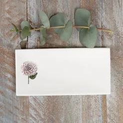 Toasted Crumpet Dahlia China Rectangular Soap Dish