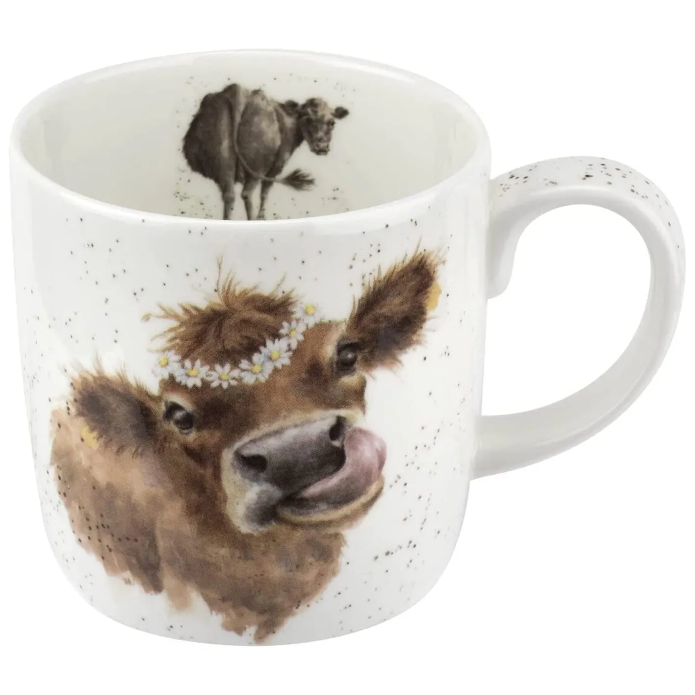 Wrendale Designs 'Daisy Chain' Cow Bone China Mug (14oz)