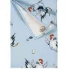 Jane Abbott Designs Dancing Hen Blue Cotton Tea Towel