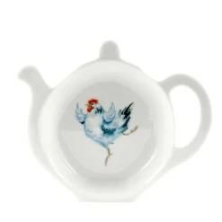 Jane Abbott Designs Dancing Hen Bone China Tea Bag Tidy