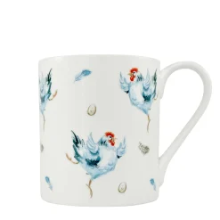 Jane Abbott Designs Dancing Hen Wrap Bone China Mug