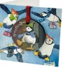 Emma Ball Dancing Puffin Melamine Bauble Card