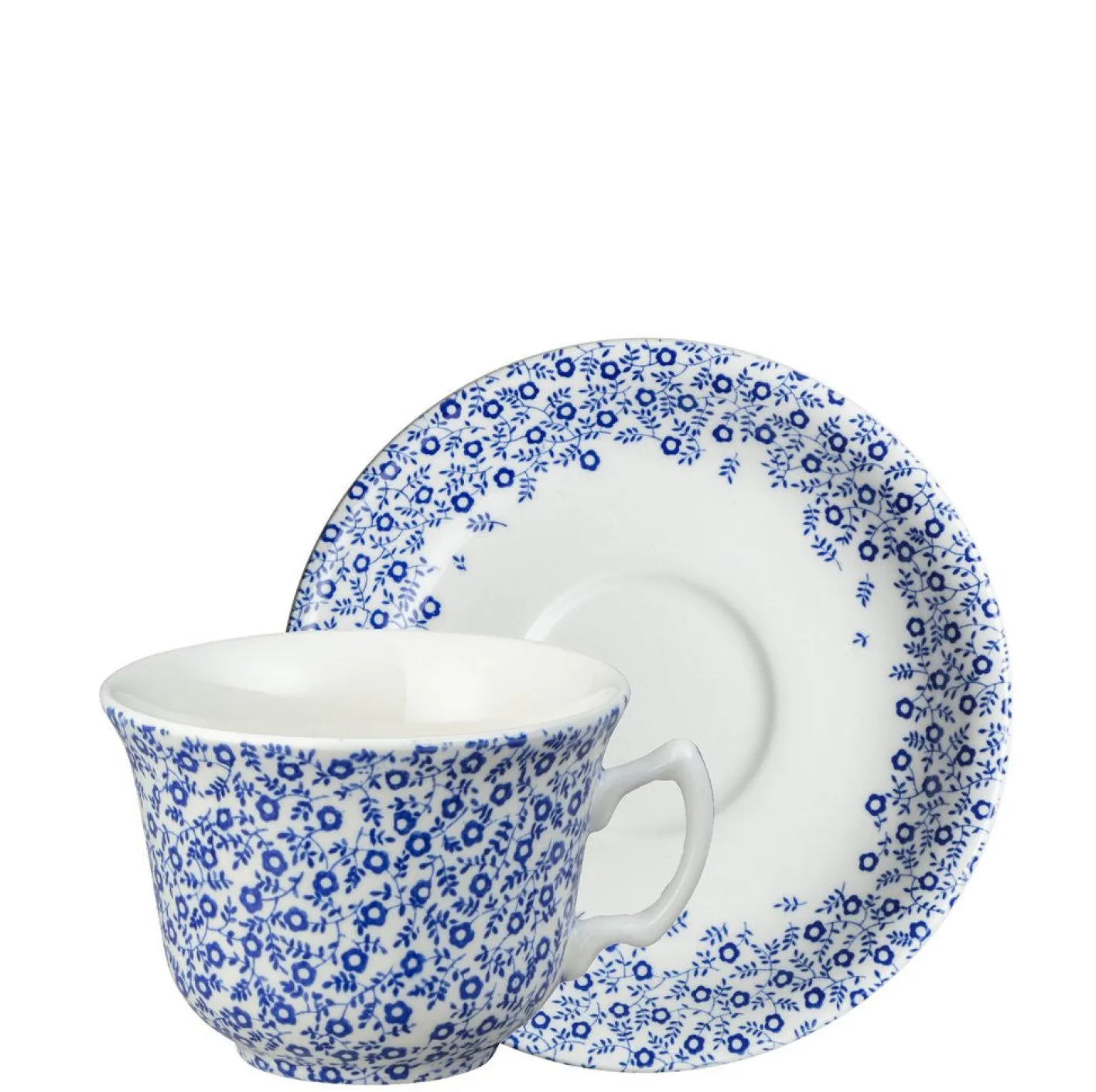 Burleigh Dark Blue Felicity Teacup and Saucer