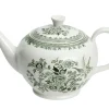 Burleigh Dark Green Asiatic Pheasants Teapot Large