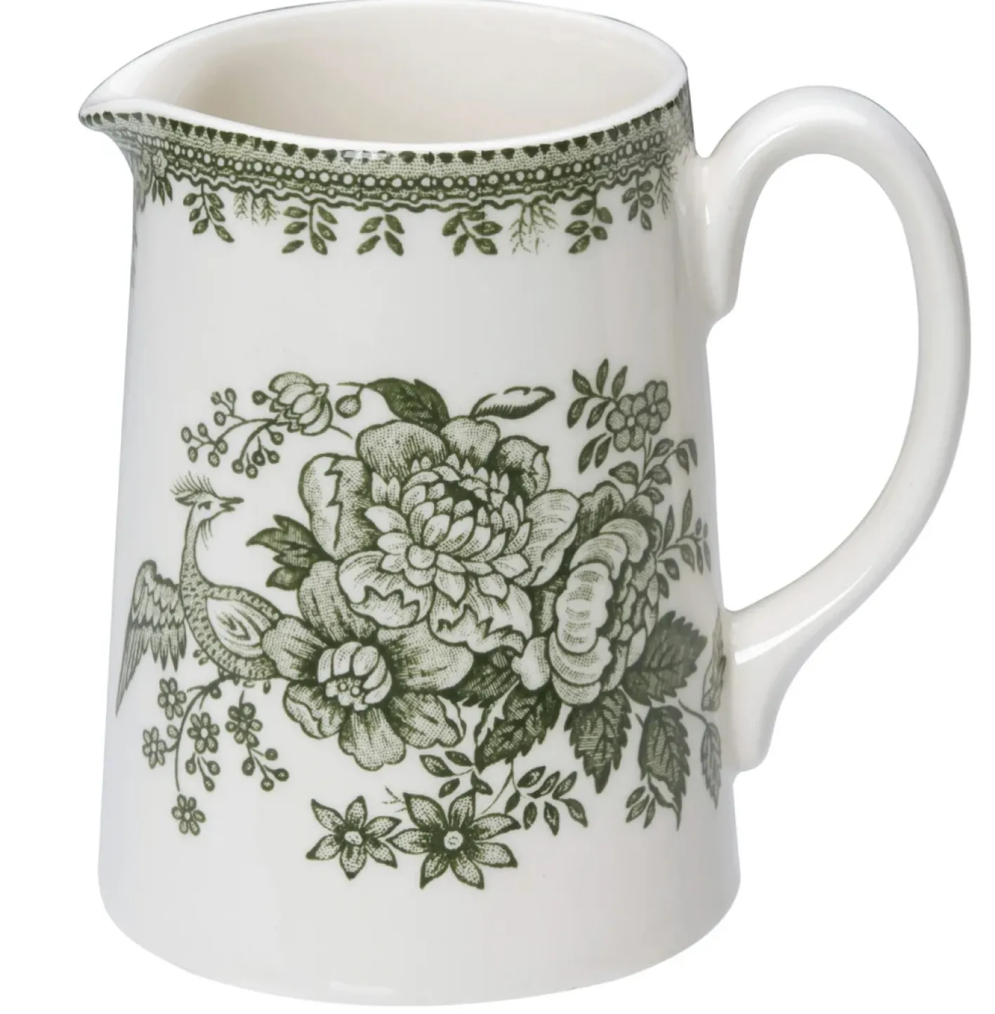 Burleigh Dark Green Asiatic Pheasants Small Tankard Jug
