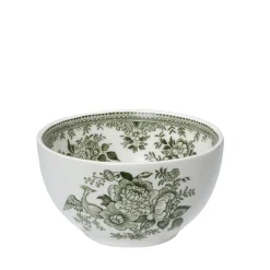 Burleigh Dark Green Asiatic Pheasants Mini Footed Bowl - 4.75in/12cm