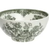 Burleigh Dark Green Asiatic Pheasants Medium Footed Bowl