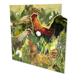 Emma Ball Die-Cut 'Chooks' Greetings Card