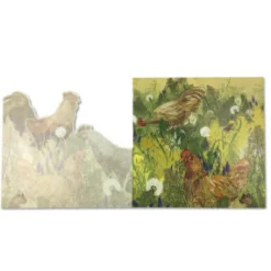 Emma Ball Die-Cut 'Chooks' Greetings Card