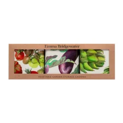 Emma Bridgewater Dig The Garden Set of 3 Square Caddies
