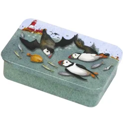 Emma Ball Diving Puffins Mini Slider Tin