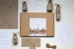 Seasonal DIY Advent Calendar Houses Kit