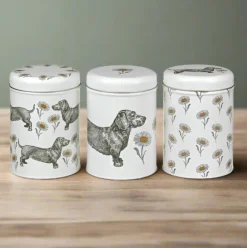 Thornback & Peel Dog & Daisy Set of 3 Round Caddies