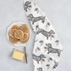 Thornback & Peel Dog & Daisy Tea Towel
