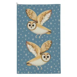 Tins Dog & Dome Owl Tea Towel