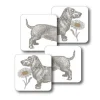 Thornback & Peel Dog and Daisy Set of 4 Coasters