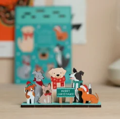 Dapple & Dot Dogs Christmas Pop Out Card