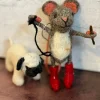 Sew Heart Felt Dog Walker Felt Mouse with Pug