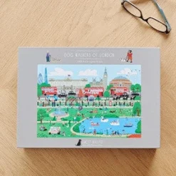 Sweet William Dog Walkers of London Jigsaw Puzzle