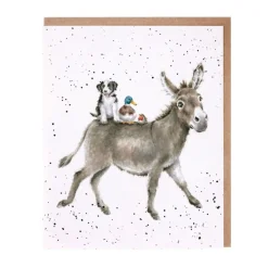 Wrendale Designs 'Donkey Ride' Greetings Card