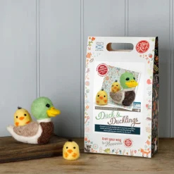 The Crafty Kit Co. Duck & Ducklings Needle Felting Kit