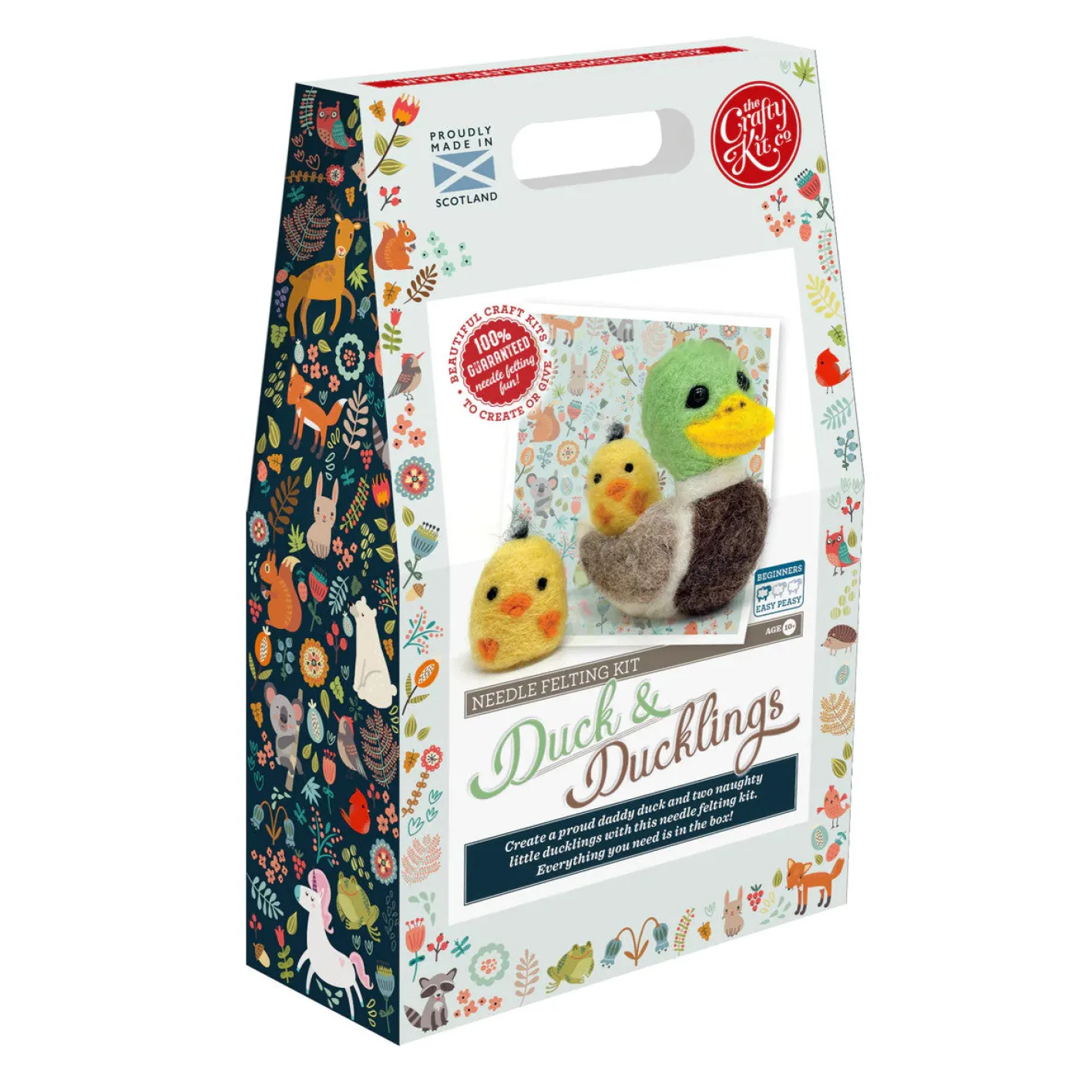 The Crafty Kit Co. Duck & Ducklings Needle Felting Kit