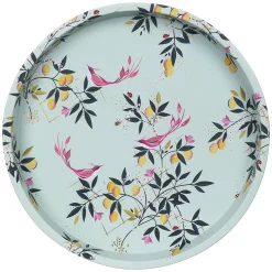 Sara Miller London Duck Egg Orchard Deepwell Tin Tray