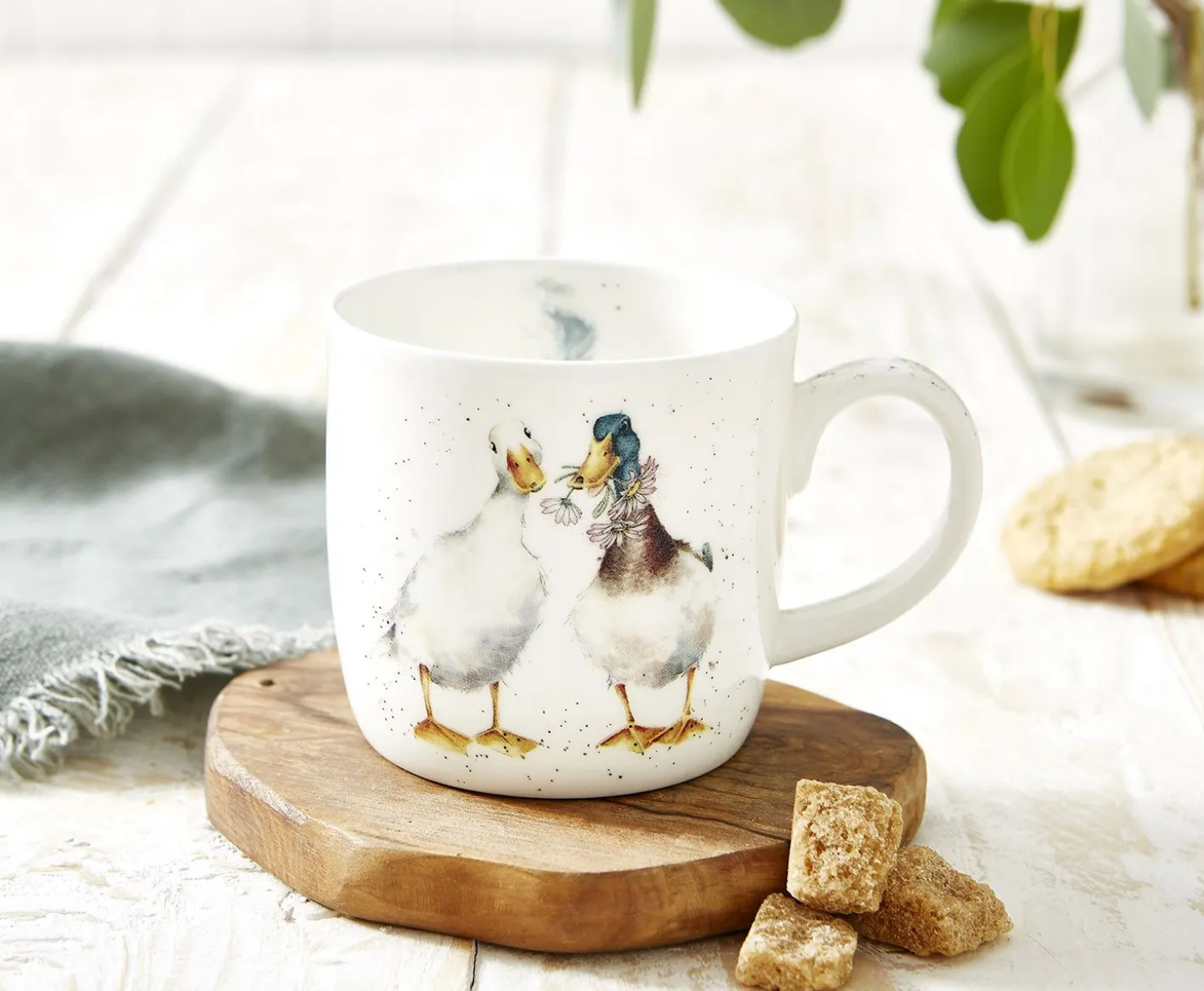 Wrendale Designs 'Duck Love' Duck Small Bone China Mug (11oz)