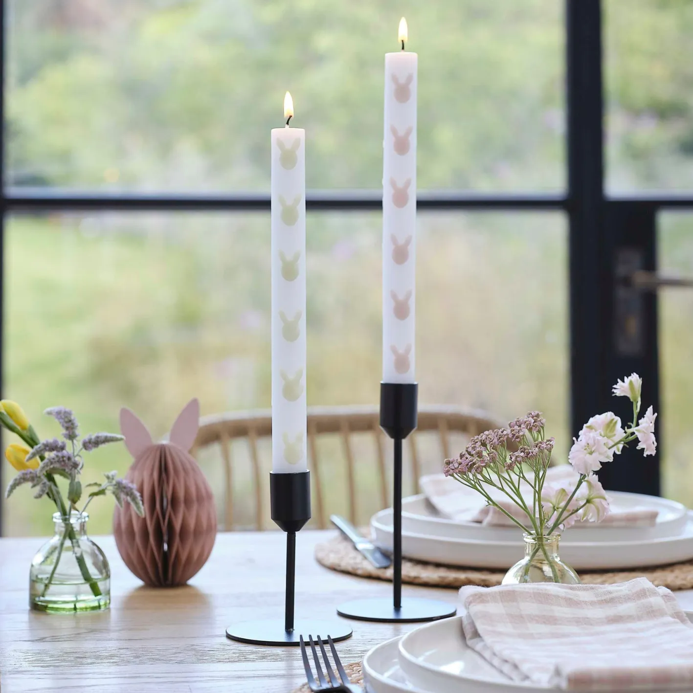 Ginger Ray Easter Bunny Dinner Candles