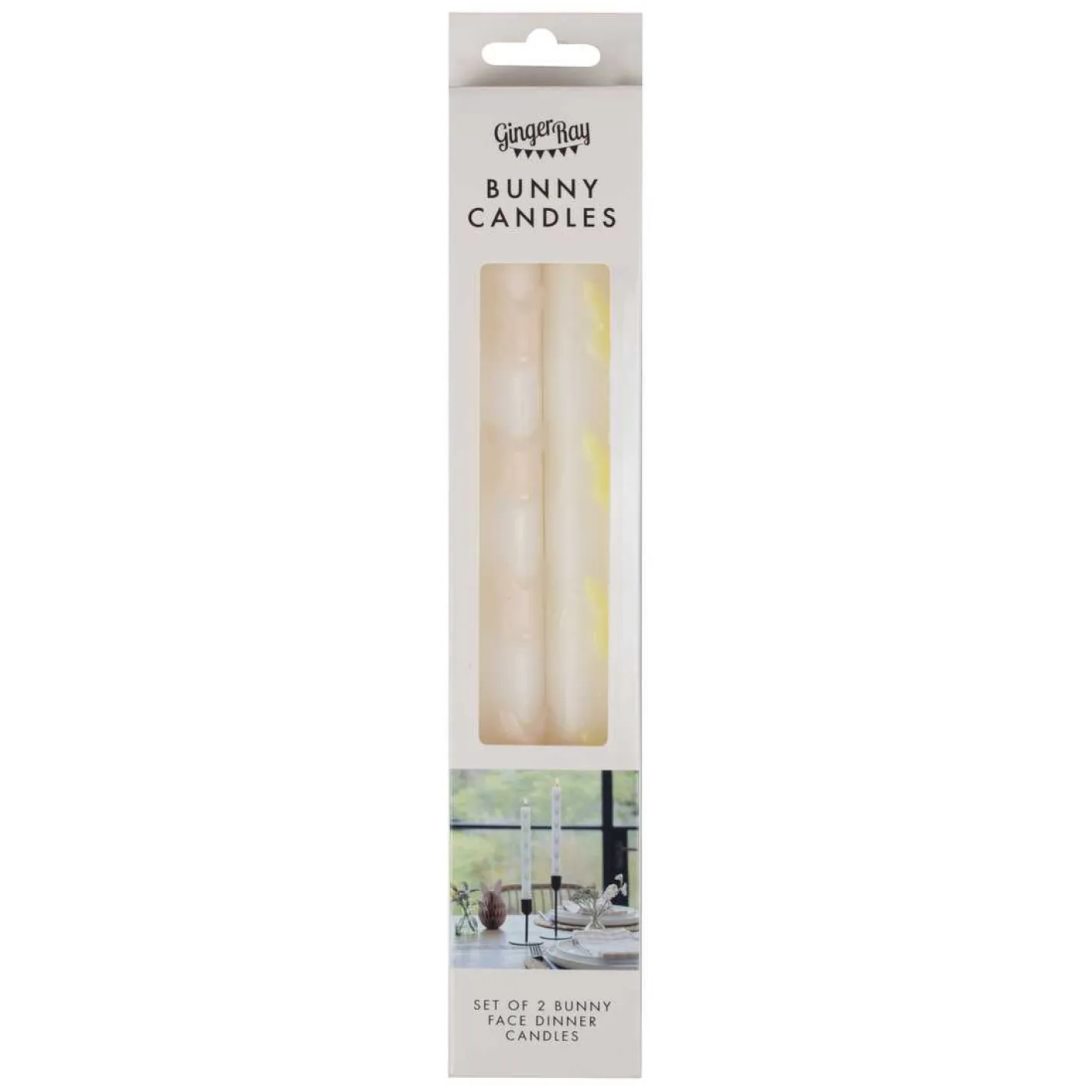 Ginger Ray Easter Bunny Dinner Candles
