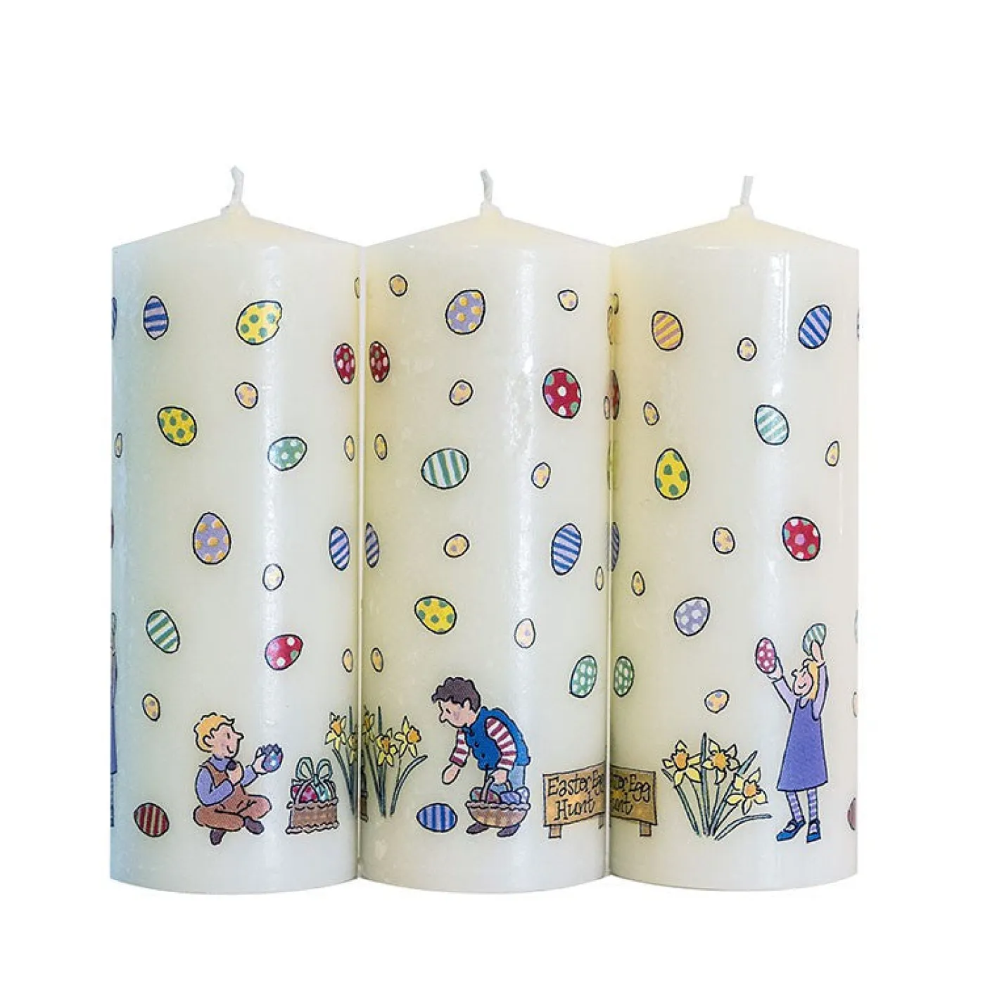 Alison Gardiner Easter Egg Hunt Mini Pillar Candle
