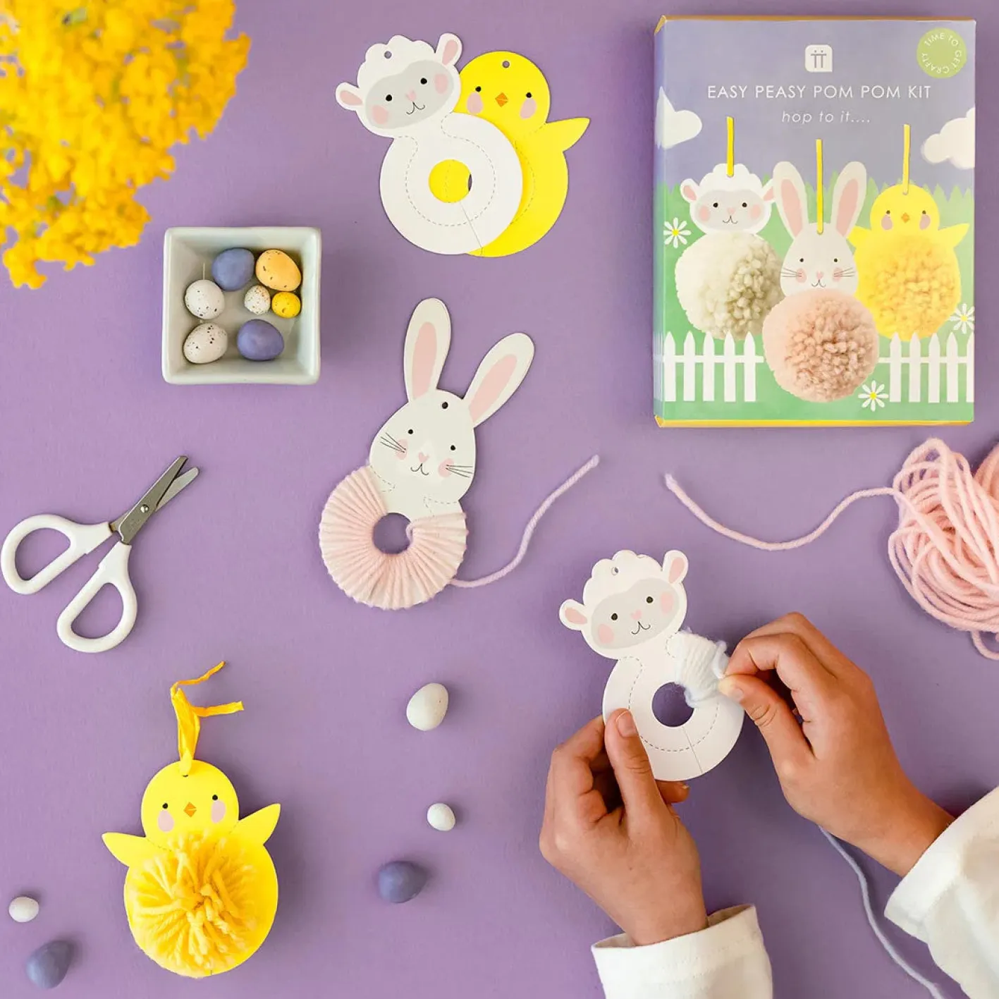 Talking Tables Easy Peasy Spring Pom Pom Kit