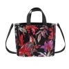 Earth Squared Bags Eden Black Botanical Velvet Tote Bag
