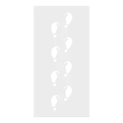 Ginger Ray Elf Shaped Christmas Footprint Stencil