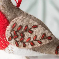 Corinne Lapierre Embroidered Robin Wool Mix Felt Craft Kit