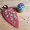 Corinne Lapierre Embroidered Scissors Pouch and Mini Pin Cushion Felt Craft Kit