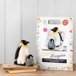 The Crafty Kit Co. Emperor Penguins Needle Felting Kit