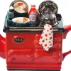 Ceramic Inspirations English Breakfast Large Aga Teapot - Red