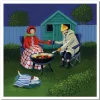 Emma Ball Evening Firepit Greetings Card