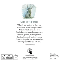 Moongazer Cards Faces in the Trees Greeting Card