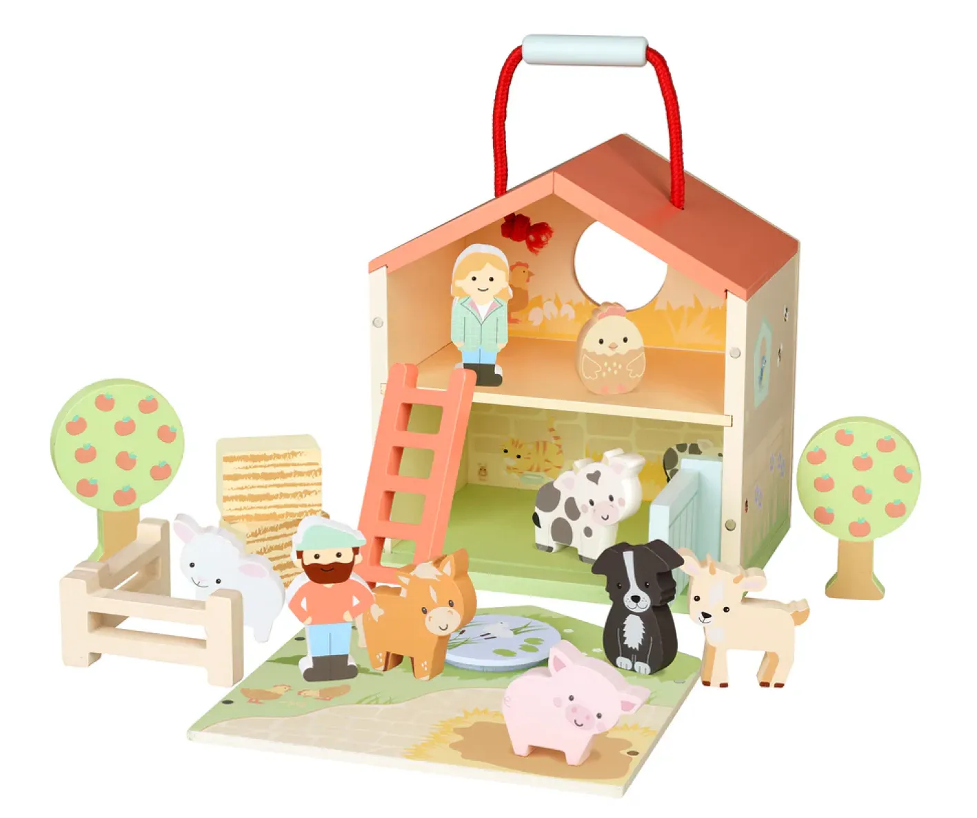 Orange Tree Toys Farmyard Play Set