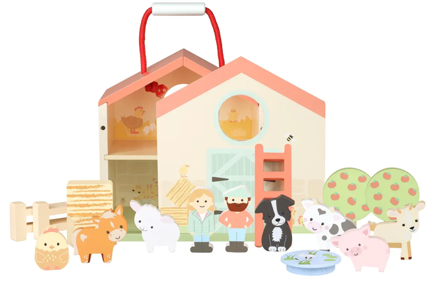 Orange Tree Toys Farmyard Play Set
