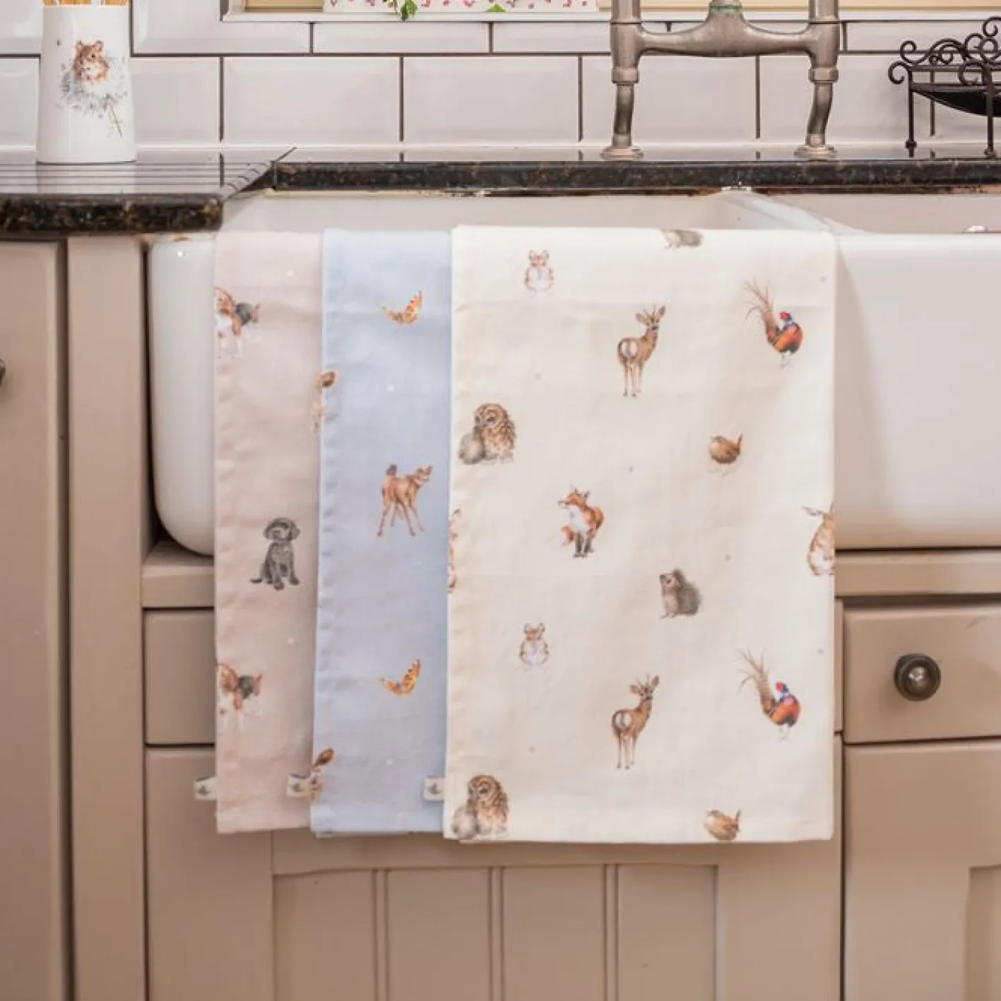 Wrendale Designs 'Feathered Friends' Bird Tea Towel