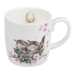 Wrendale Designs 'Feather Your Nest' Bird Bone China Mug (14oz)