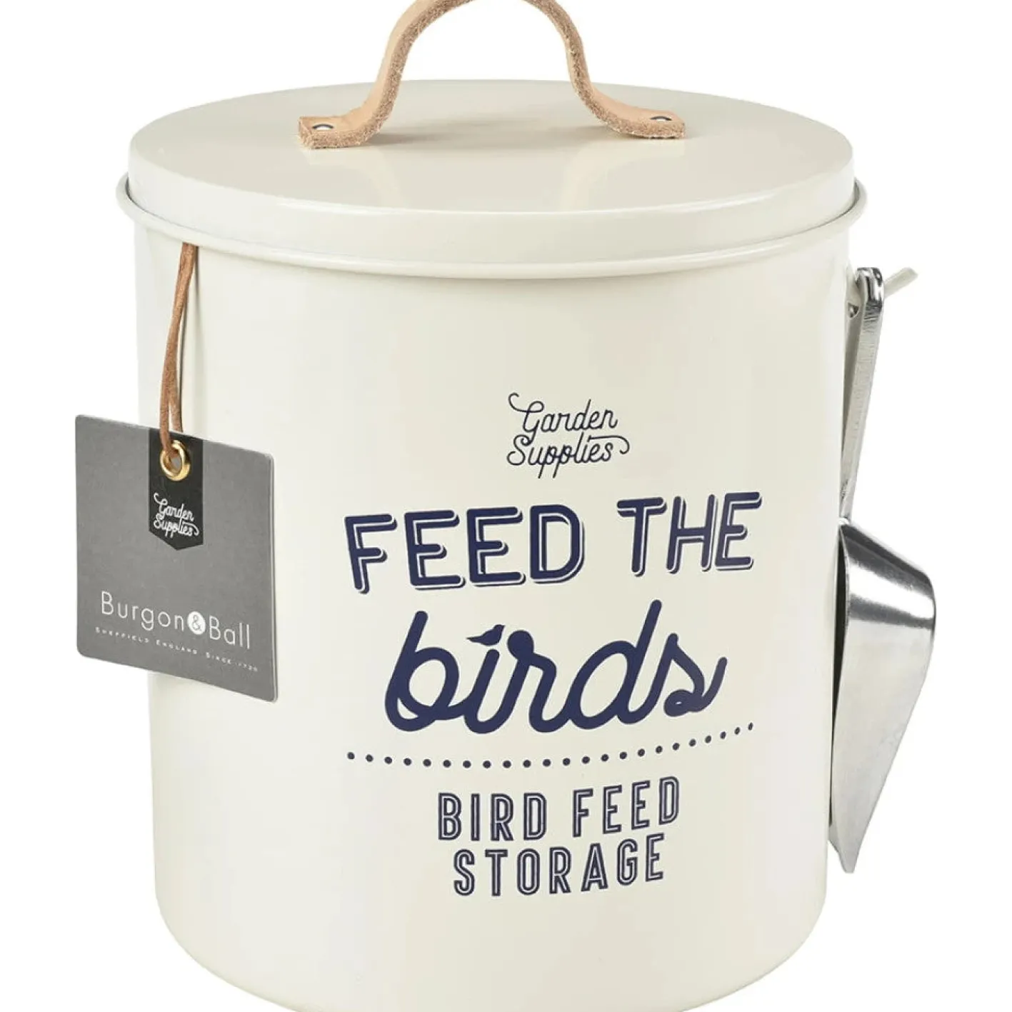 Burgon & Ball 'Feed the Birds' Bird Feed Tin in Stone