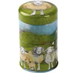 Emma Ball Felted Sheep Set of 3 Mini Stacker Tins